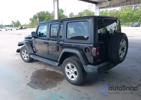 2019 Jeep Wrangler Unlimited Sport S 4X4 from USA, damaged, VIN 1C4HJXDN6KW668593